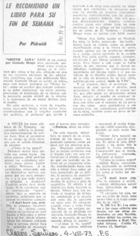 Le recomiendo un libro para su fin de semana