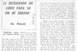 Le recomiendo un libro para su fin de semana