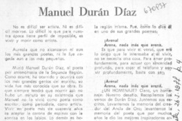Manuel Durán Díaz
