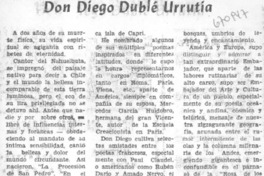 Don Diego Dublé Urrutia