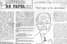 Del mar a la montaña