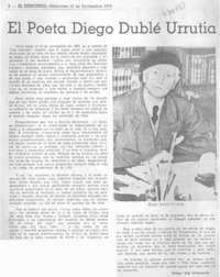 El poeta Diego Dublé Urrutia