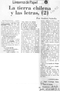 La tierra chilena y las letras (2)