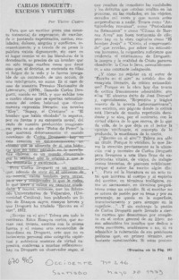 Carlos Droguett: excesos y virtudes