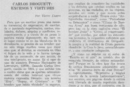 Carlos Droguett: excesos y virtudes