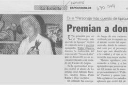 Premian a don Willie.