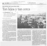 Tan lejos y tan cerca