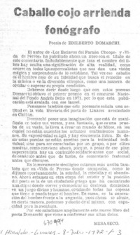 Caballo cojo arrienda fonógrafo