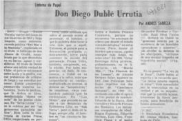 Don Diego Dublé Urrutia