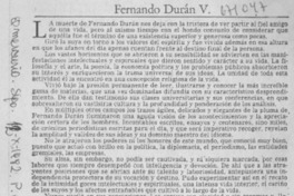 Fernando Durán V.