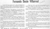 Fernando Durán Villarreal.