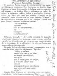 Pasajero de la ausencia