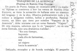 Pasajero de la ausencia