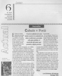 Cahuín + porái