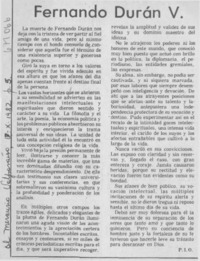 Fernando Durán V.