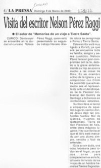 Visita del escritor Nelson Pérez Raggi.