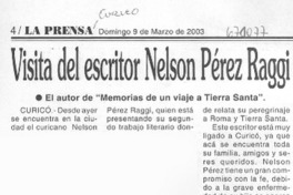 Visita del escritor Nelson Pérez Raggi.