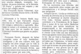 Recuerdo de Fernando Durán