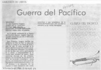 Guerra del Pacífico.