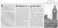 Británicos y generales.