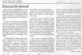 Educación sexual