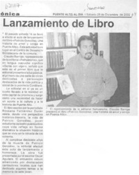 Lanzamiento de libro.