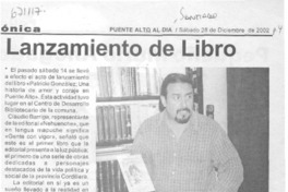 Lanzamiento de libro.