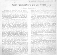 Azor, compañero de un poeta