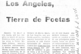 Los Ángeles, tierra de poetas.
