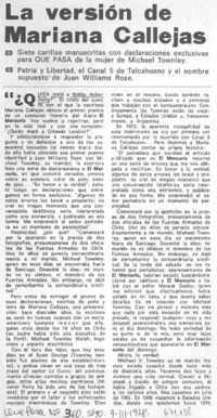 La versión de Mariana Callejas.