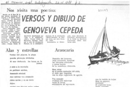 Versos y dibujo de Genoveva Cepeda.