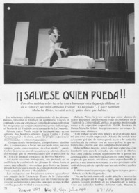 ¡¡Sálvese quien pueda!!