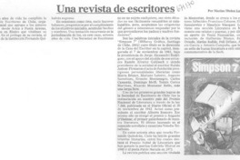 Una revista de escritores