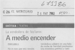 A medio encender