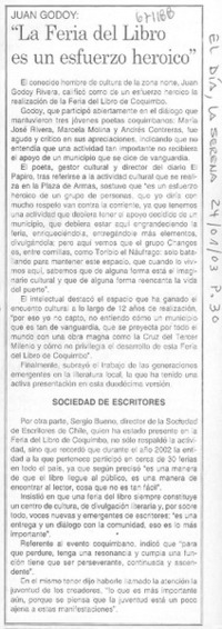 La feria del libro es un esfuerzo heroico".