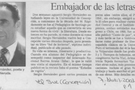 Embajador de letras.
