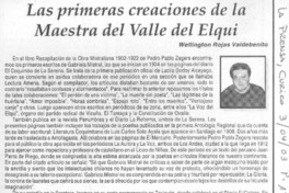 Las primeras creaciones de la maestra del Valle del Elqui