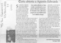 Carta abierta a Agustín Edwards