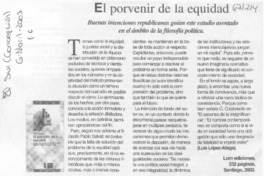 El porvenir de la equidad