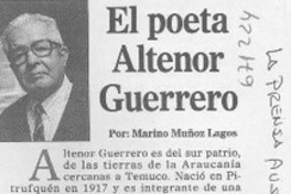 El poeta Altenor Guerrero
