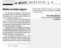 Méritos de Isidora Aguirre