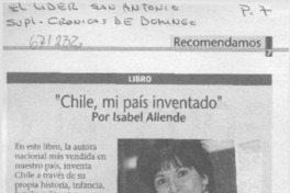 "Chile, mi país inventado".
