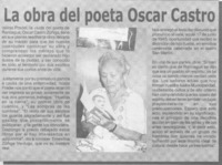 La Obra del poeta Oscar Castro.