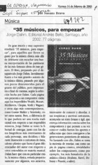 35 músicos para empezar"