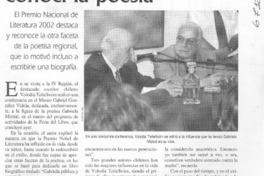 Con Gabriela Mistral conocí la poesía"