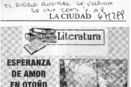 Esperanza de amor en otoño.