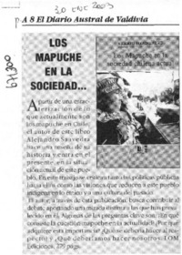 Los mapuches en la sociedad...