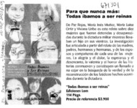 Para que nunca más: todas íbamos a ser reinas.