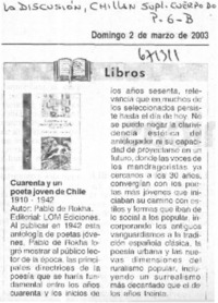 Cuarenta y un poeta joven de Chile 1910-1942.