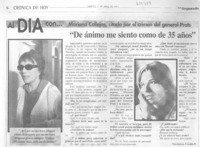 "De ánimo me siento como de 35 años" : [entrevista]